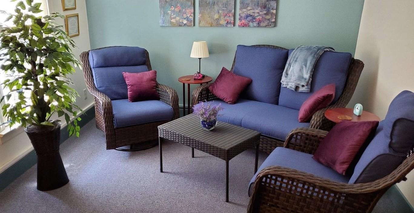 Interior of Ellie Shumaker's counseling office