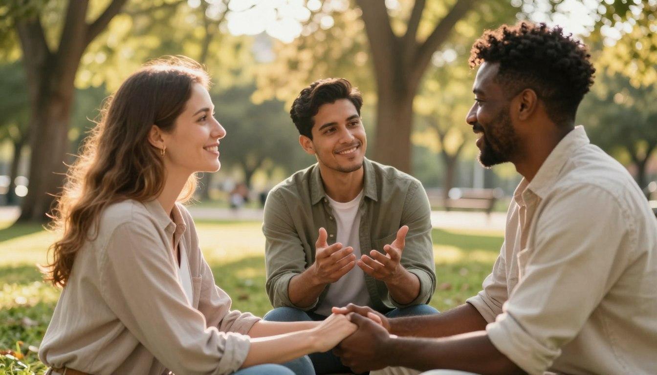 Christian couple seeking faith-based conflict resolution in marriage